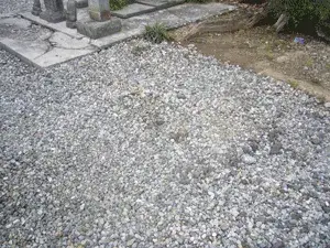 墓じまい後の墓地の様子